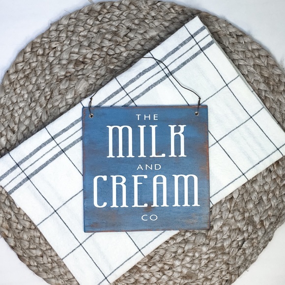 🛒2/$18!🛒 Milk and Cream Co.- Handcrafted Sign - Picture 3 of 5
